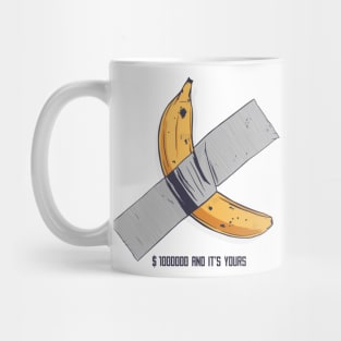 Banana Tape Modern Art "$1,000,000 and It's Yours" Mug